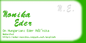 monika eder business card